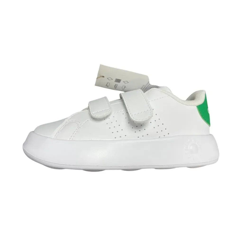 Adidas Kids Advantage Cloud Foam I Sneakers Size 10K White & Green New